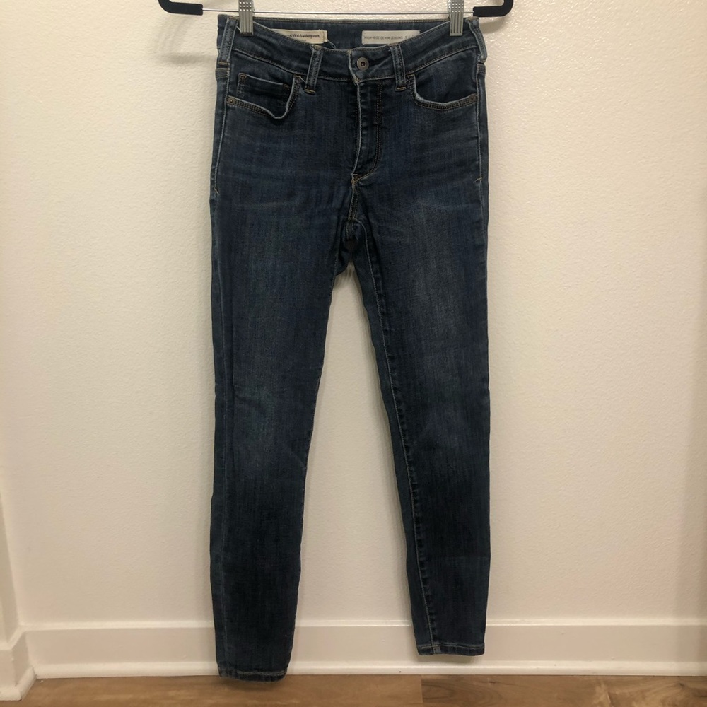 Anthropologie Pilcro High Rise Denim Leggings